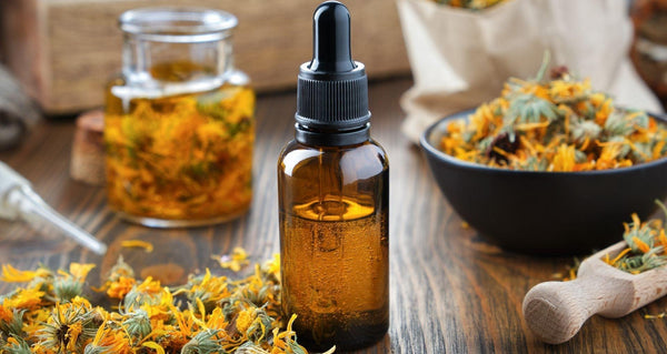 Dropper Bottle of Calendula Essential Oil