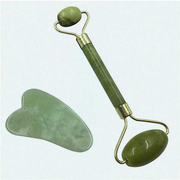 JADE FACIAL SPA SET Jade Roller and gua sha