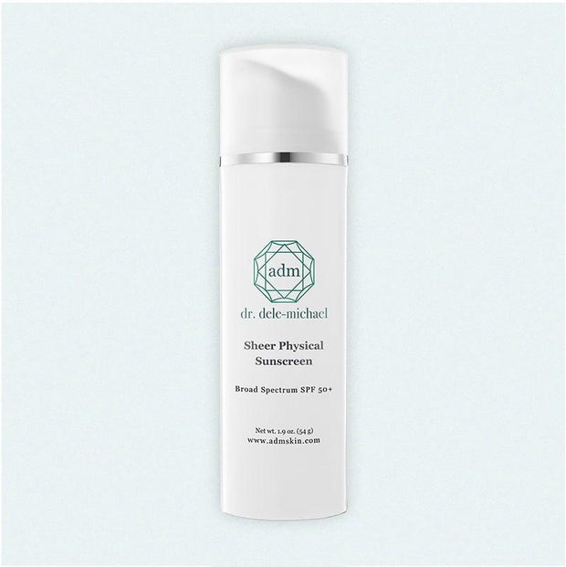 SHEER PHYSICAL SUNSCREEN SPF 50+ bottle